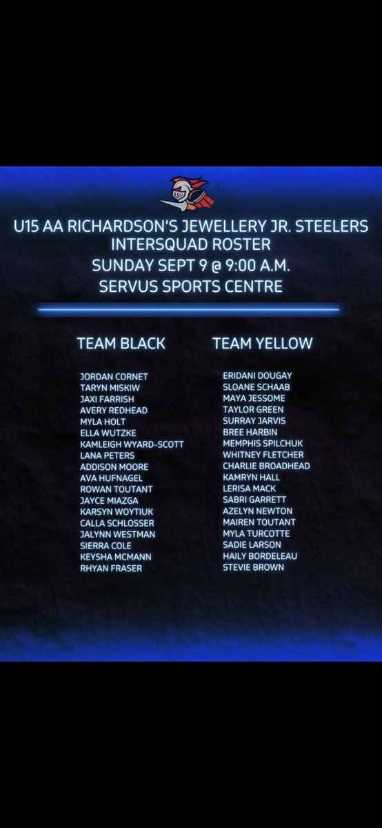 Lloydminster Richardson's Jewellery Jr. Steelers tweet media