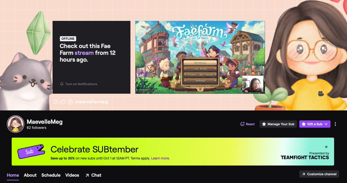 I am so excited! thank you <a href="/Twitch/">Twitch</a> for providing me with a space to turn my lonely gaming time into such a fun hang out sessions with new friends! 

Join me on twitch if you like cozy games as much as me!

#TwitchAffliate #newstreamer #simmerstreamer #TheSims4 #FaeFarm