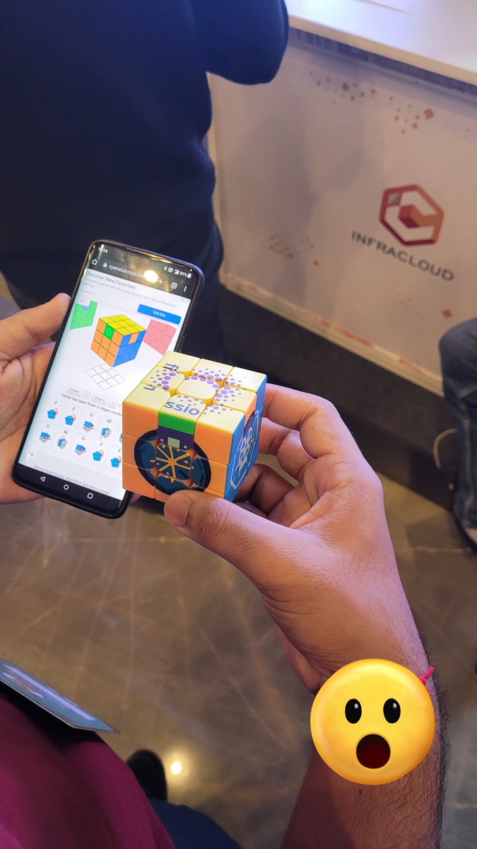 infracloudio's tweet image. We have a special ☸️ Rubik&apos;s kube at the booth. Visit our booth, solve it and take one home!

Drop by and show off your kube solving skills! 🤩

PS: People are really serious about solving this 👇

@GopherConIndia #GopherconIndia #ICatGCI