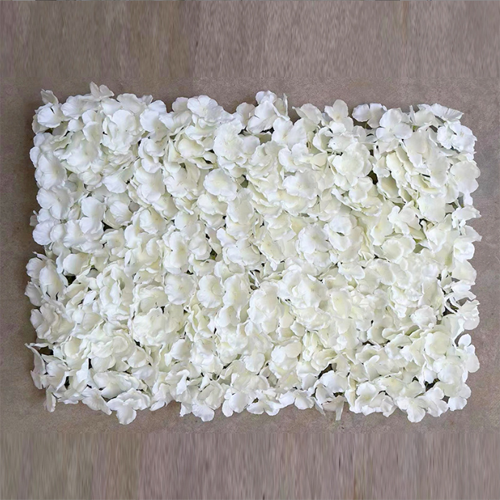Customizable Factory Hot-selling Silk Artificial Hydrangea Flowers Floral Panel For Wedding decoration
