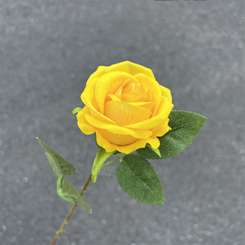 OEM Factory Wholesale High Quality Artificial Single Velvet Roses Flower Floral Red White Yellow Blue Colours