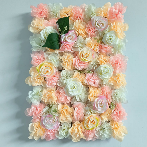 Customizablw Artificial Silk Flower Wall Red Rose Floral Wall Panel For Wedding Decoration Backdrop