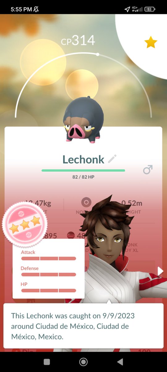 ManoloRAM1's tweet image. Still looking for the shiny, but this one was a very good capture. 💯

#PokemonGO 
#PokemonGOApp 
#HundoPokemon