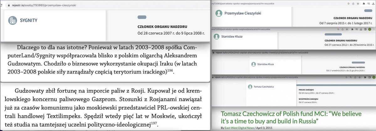 Tomasz5ek's tweet photo. Minister @jciesz kupił respiratory od ludzi #GRU 
Ojciec i biznesowy kompan ministra P. Cieszyński pomagał rozbijać opozycję w PRL.
Robił biznesy z
- A. Gawrzyałem, b. konfidentem SB;
- importerem gazu #RU Gudzowatym
- b. ministrem PiS, S. Kluzą z funduszu MDI wspierającego Rosję https://t.co/zpgJK9q5np