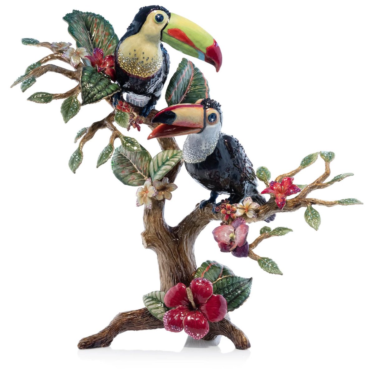 Lucy and Axel Toucan Objet JAY STRONGWATER SKU: SDH2569-471 infinitybid.com/listing/lucy-a… #JayStrongwater #JayStrongwaterCollectibles #LucyAndAxelToucan #ObjetDart #HomeDecor #LuxuryDecor #ArtCollectibles #FigurineLove #DecorInspiration #HomeStyling #InteriorDesign #DecorativeArt