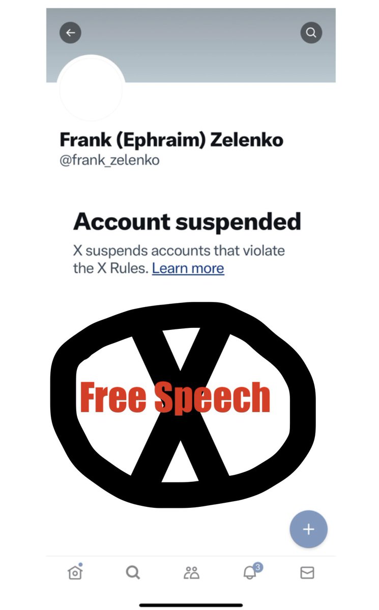 Same Twatter 💩
Different Day! 

Frank Zelenko @frank_zelenko, brother to the Great Late Dr. Vladimir “Zev” Zelenko who gave the world the #ZelenkoProtocol, has been once again booted off #Twitter  @X. 😡

Follow
@FrankZelenko on Truth Social;
& on @GETTRofficial:  @frankzelenko.