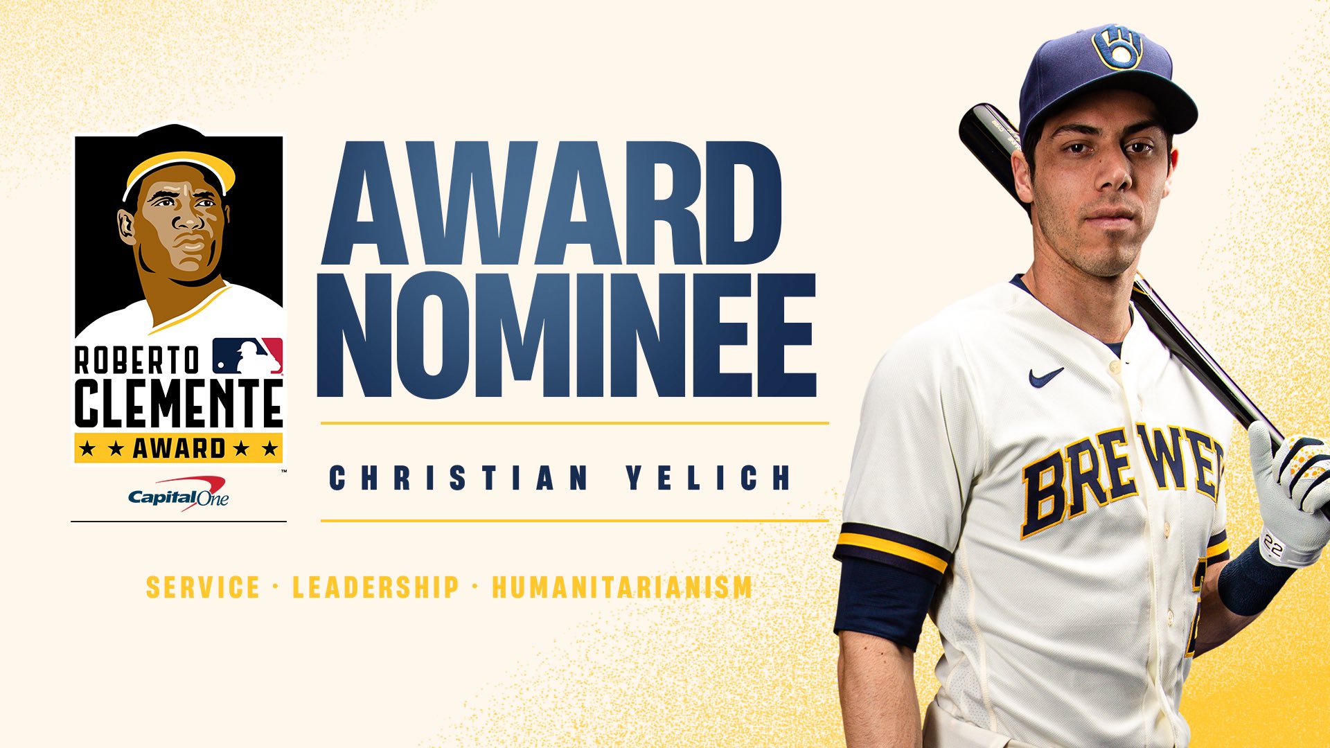 Brewers nominate Christian Yelich for Roberto Clemente Award