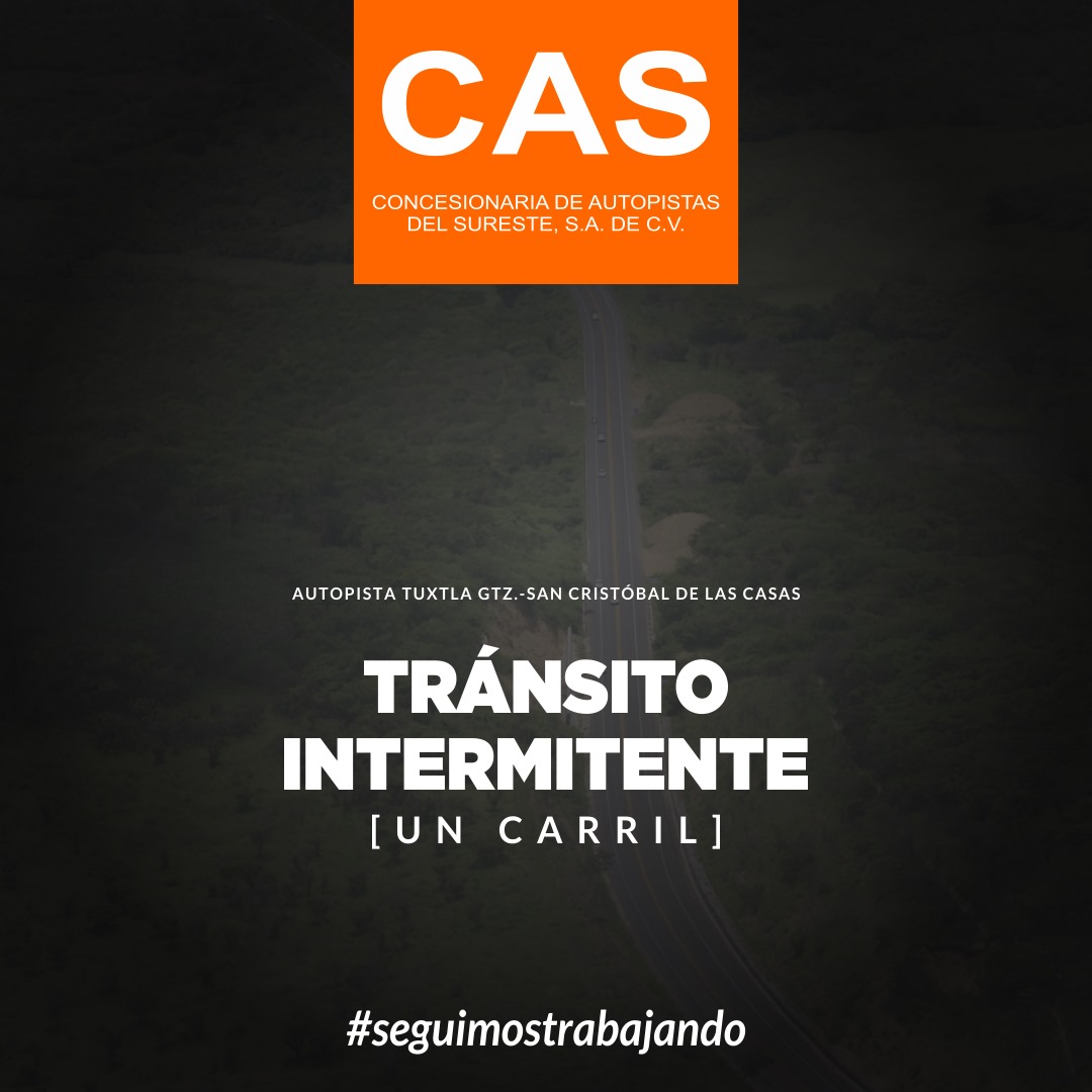autopistaschis's tweet photo. 🛑 AVISO IMPORTANTE 🛑 Se abre tránsito Intermitente de un carrill en el KM 23+150 de la Autopista Tuxtla Gtz. - San Cristóbal de las Casas. 🚧🚧 hasta las 19:30 horas🚧🚧 @VialidadTuxtla @AlertaChiapas 
#OAA #MCA #SeguimosTrabajando #casmexico #autopistaschis https://t.co/OG06x1O0gy