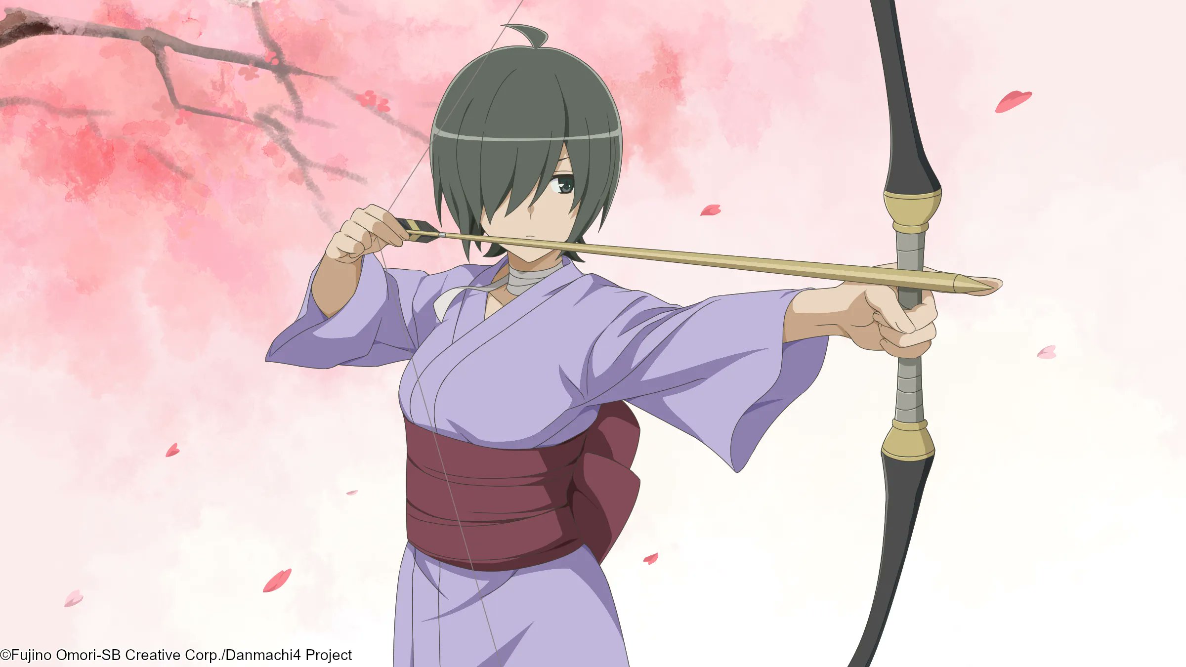 DanMachi ~Battle Chronicle~ on X: "Take a look at some new artwork! Here is  a dignified Chigusa holding her bow! It's nice to see a different side of  her✨ Excited to hear