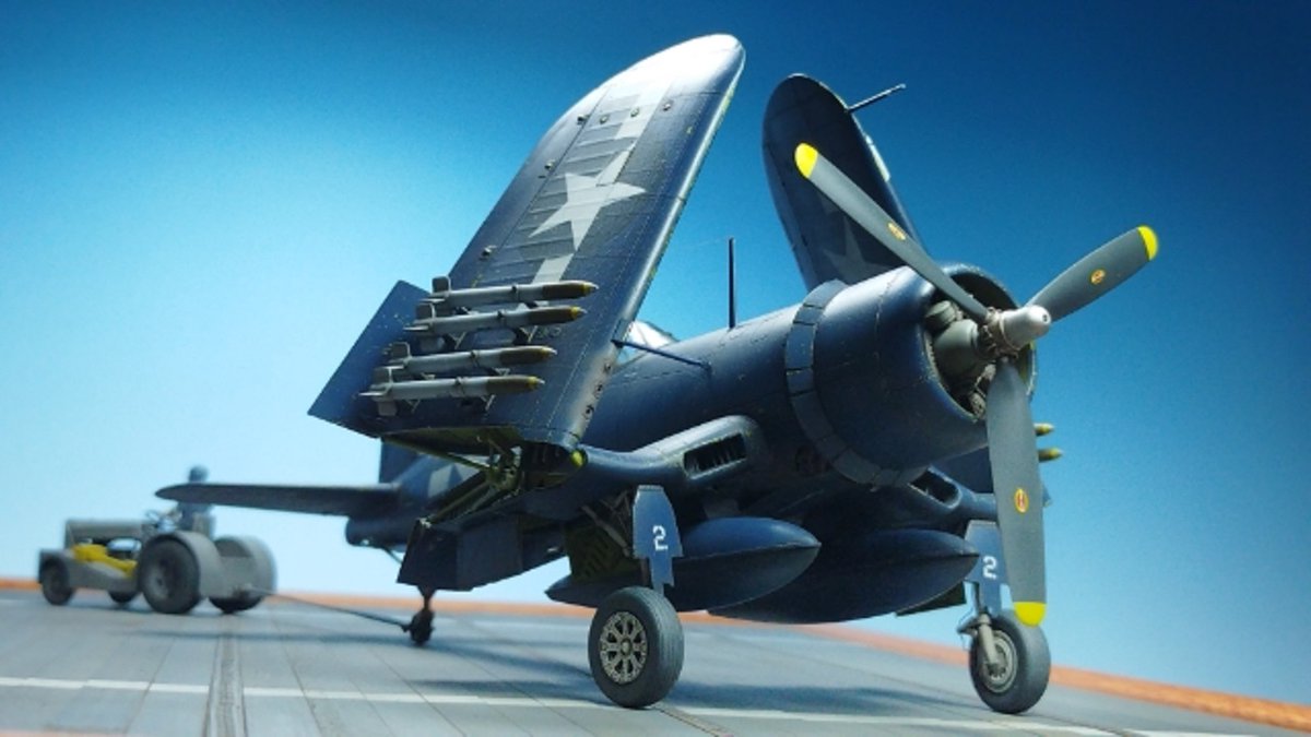 ModelTora's tweet image. #F4U #TAMIYA #CORSAIR 
完成しました～😊😺
Combat Begins！