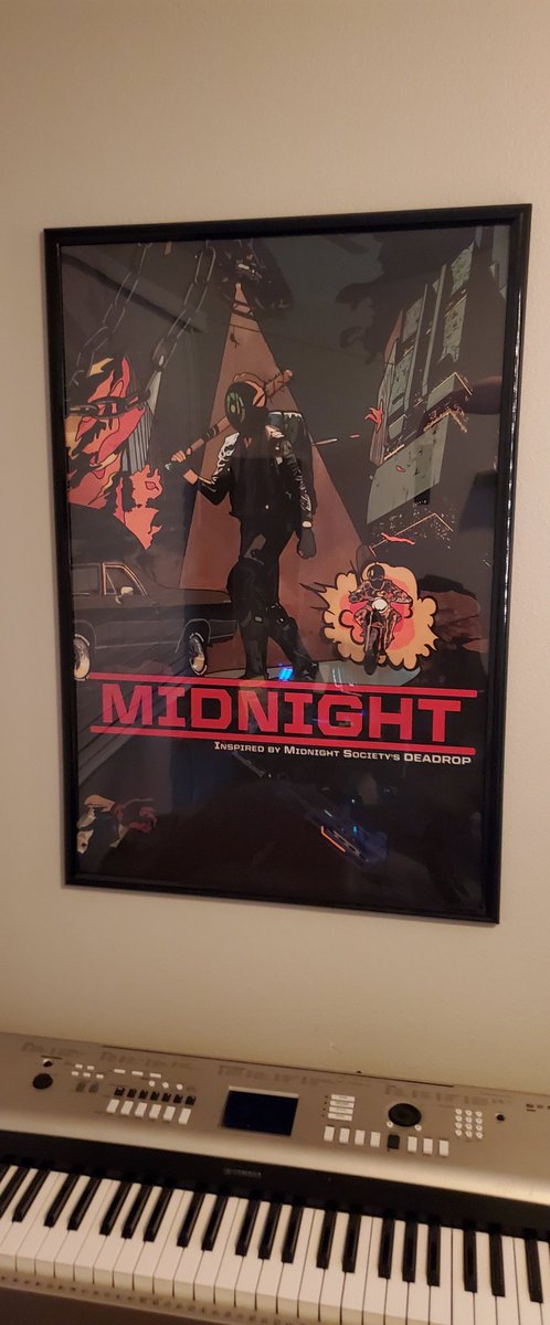 Wowowowow look at how stunning this poster turned out!! <a href="/MayorReynoldsTV/">MayorReynoldsTV</a> and @eckzhall you guys have a new place in the studio! 🔥❤️‍🔥

The Midnight series is a treasure to the Deadrop community..

If you want one yourself the link is right here baby!💥

kerfuffleconnection.com/products/midni…