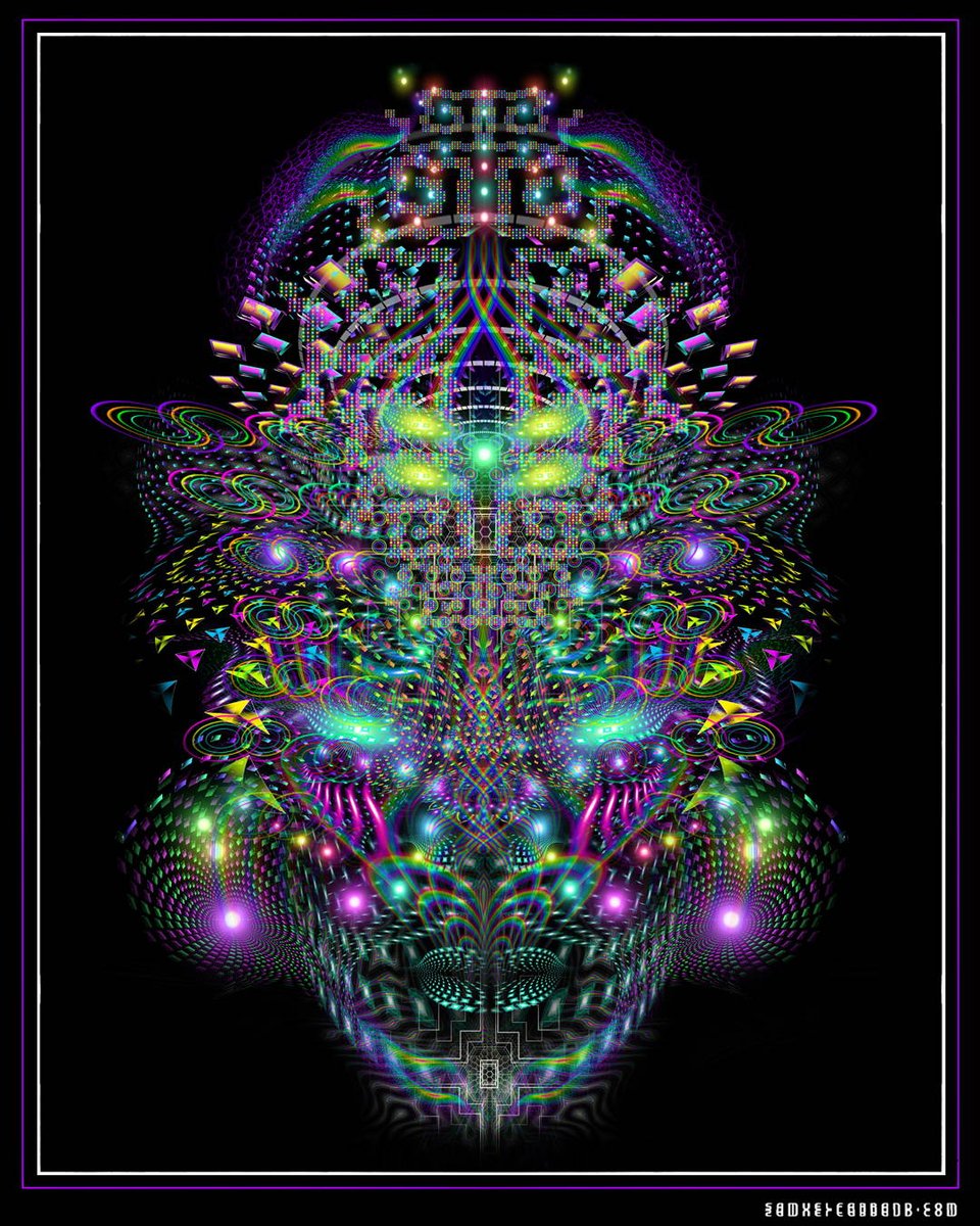 HUACHAMAMA 🌿👁
Pixel Size: 7,200 x 10,200 pixels // 6 x 8.5ft
Time Taken to Complete: Approx 70hrs
Software Used: Illustrator &amp; Photoshop (No AI)

#Psychonaut #psyart #spiritmolecule #visionaryart