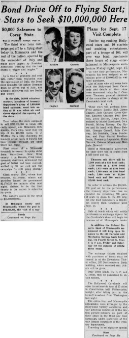 TheJudyRoom's tweet photo. September 9, 1943:  The "Hollywood Cavalcade" Bond Tour made its first scheduled stop, in Philadelphia, after the tour's opening event in DC. Philadelphia went all out.

#judygarland #mickeyrooney #lucilleball #fredastaire #philadelphia #USO #usotours #bondtour #thejudyroom https://t.co/vHMdhBVwXn