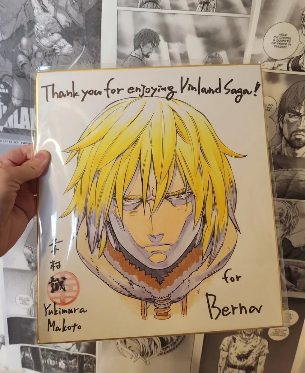 bernakenshin's tweet image. Me and Gramps were one of the finalists for the #VinlandSagaVikingContest and won a sketch from Makoto Yukimura ( the creator of Vinland Saga ) Thank you all so much for the love on our cosplays ❤️
#vinlandsaga
#VINLAND_SAGA