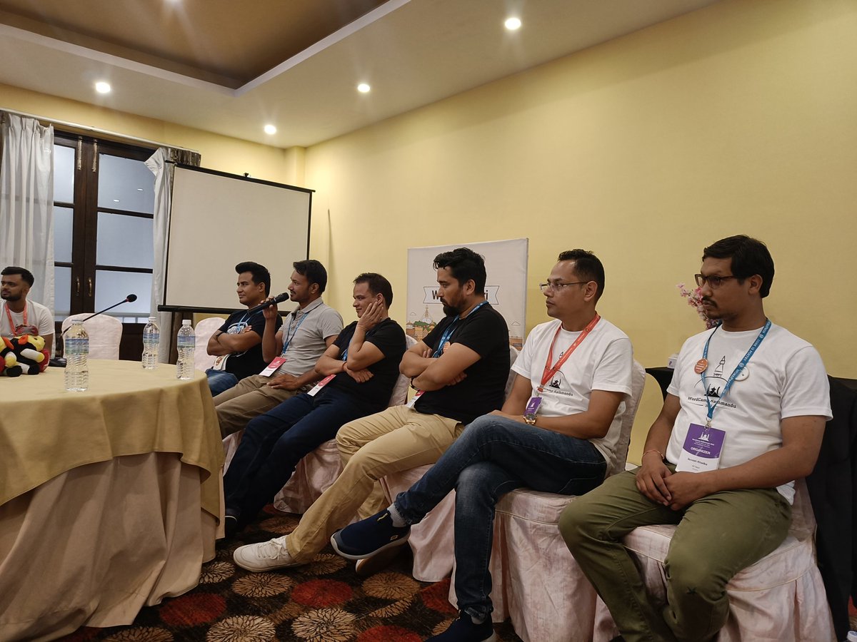 suascat's tweet photo. WP Chautari (a panel discussion) #WCKTM #wordcamp #yoast https://t.co/sy6fOxEOL0