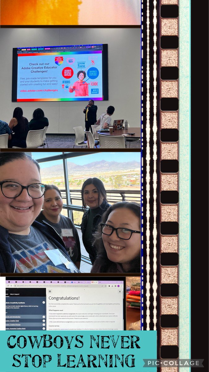 Great day of learning with fellow colleagues who are ready to level up with @AdobeExpress to enhance student engagement! Thank you @EdTechOscar for hosting this event! #LevelUp @ECabral_RSE
