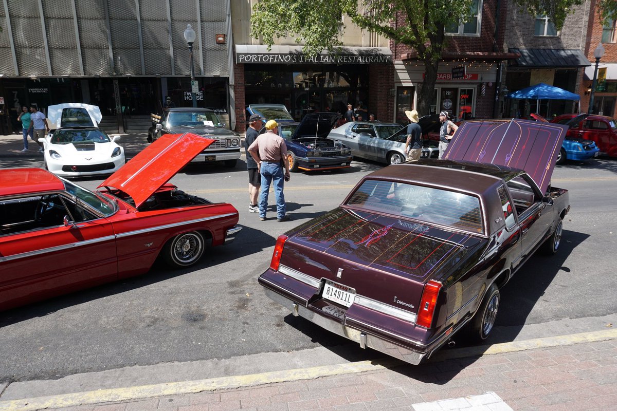 Waco car show on Austin Avenue. #ParkedPhotography
