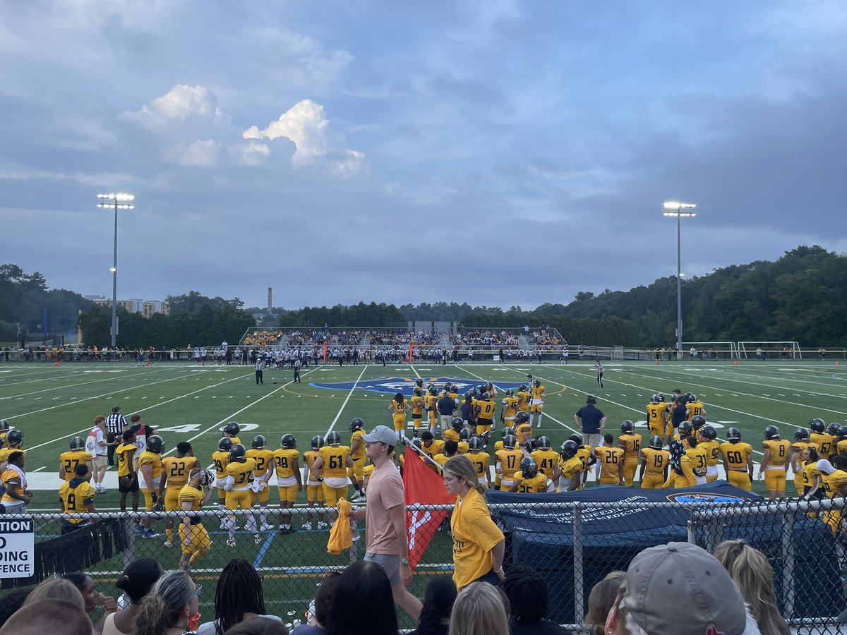 Thank you to all the <a href="/CorsairFootball/">UMass Dartmouth Football</a> coaches for having me over for game day, truly an experience