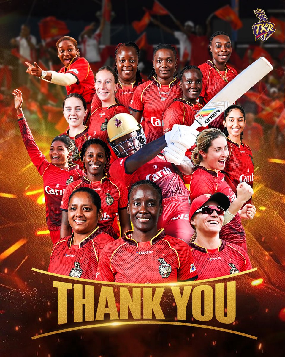 Ariyen34's tweet photo. Thank you to our entire team that goes far beyond the Playing XI. 🫡❤️

#WaveTheRed #WeAreTKR #TKRW #CPL23  #CricketTwitter https://t.co/Isu5fFHCJI