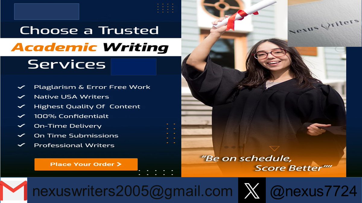 nexus7724's tweet photo. Approach us for affordable assignment help. Our team will prepare and deliver plagiarism-free solutions ahead of the deadline.
#ASUTwitter #asu #pv #GramFam #pvamu #famu #tamu #campus #college #canvas #blackboard #Aleks #aamu #ncat #umes #HUEDAT #HU #XULA #SHSU #CollegeFootball https://t.co/vxFl1Rn6mg