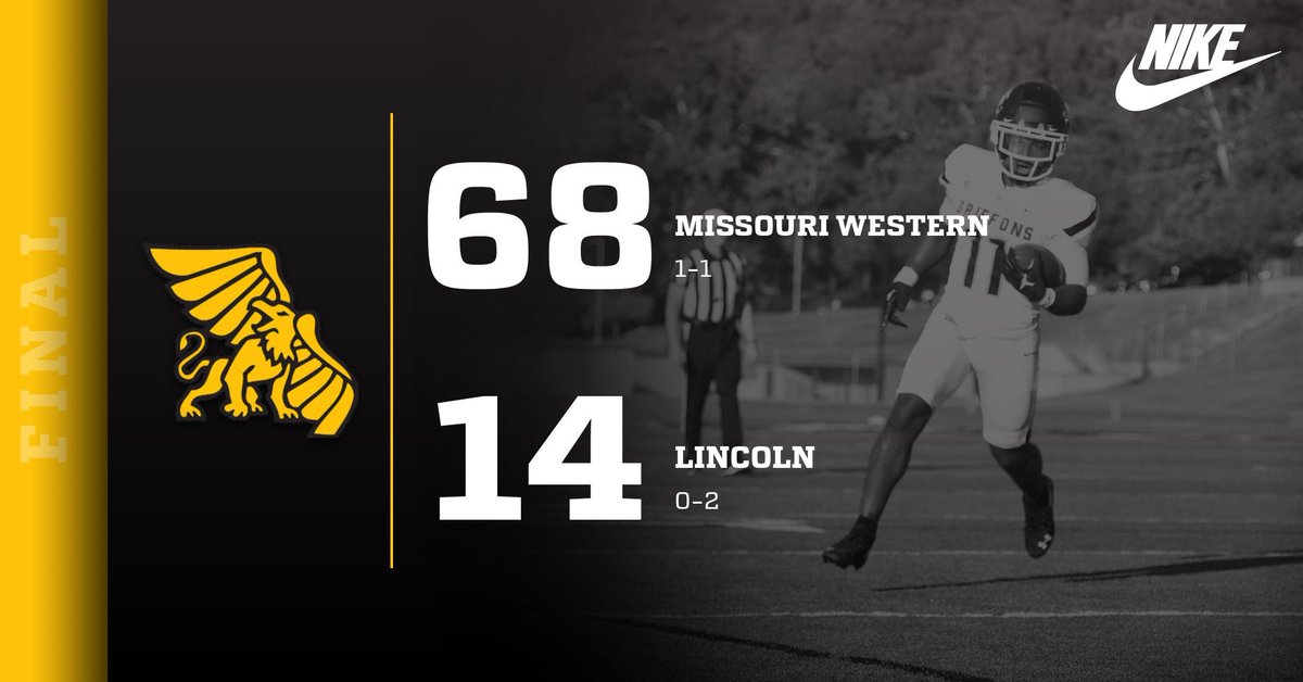 FINAL | First win of the season and the first under Head Coach Tyler Fenwick!

#StayGold🔔 | #GriffUp🦅🦁⬆️