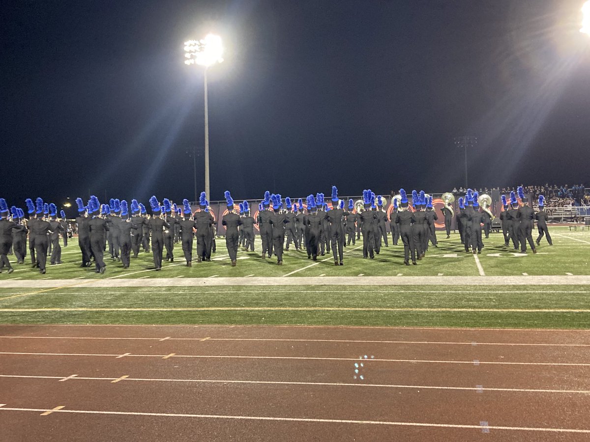 ClevelandDist7's tweet image. Saturday night lights at Nolensville High School. ⁦@WCSedu⁩ high school marching band expo.  They rock!!