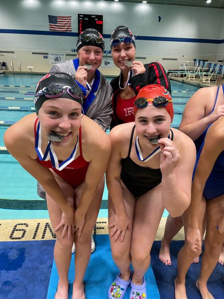 Girls Swim had a fantastic meet at the Lamphere Relays! Many first place finishes!