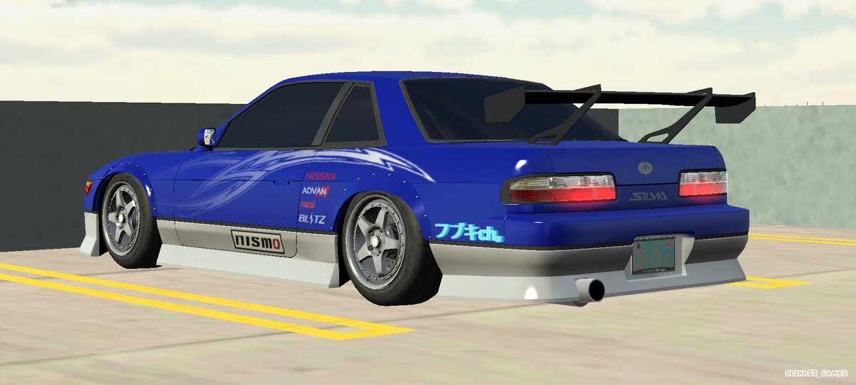 Hoshiyomi_AKML's tweet photo. ｢S13 SHIRAKAMI.Edition｣

以前15で作ったやつのふぶちゃんバージョンです(￣∇￣)
ふぶちゃんのサイン結構しんどいなw
 #カーパーキング 
 #Carparkingmultiplayer https://t.co/OMiZbbpyJh