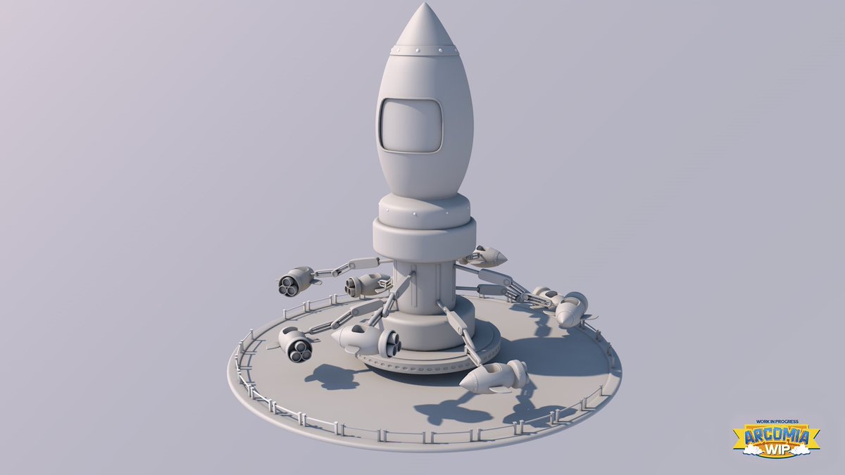 OfficialArcomia's tweet photo. 👀Preview: A highly detailed Rocket attraction, to attract Arcomians to your open world land and unique experience.

#Arcomia #Polygon #Ethereum https://t.co/jUnAO2lf1D