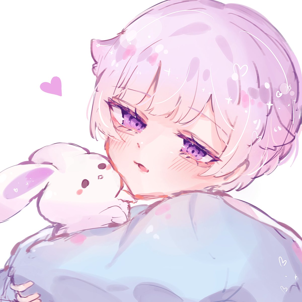 mue_daaa's tweet photo. ５歳！

💜#いれいすあーと
🐇#みにうさー https://t.co/zcaLUSpkae