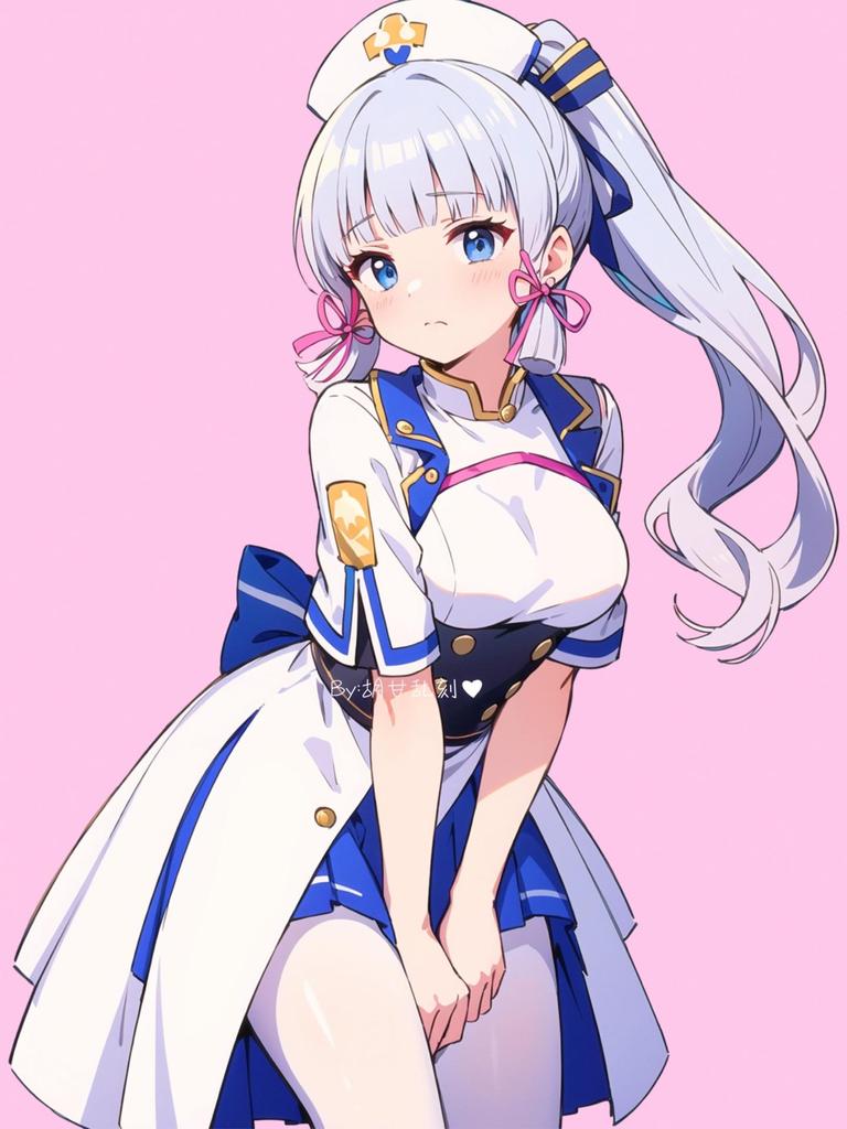 Ayaka By : 胡甘乱刻( hglk. ) #Genshinlmpact #ayaka #waifu #ai