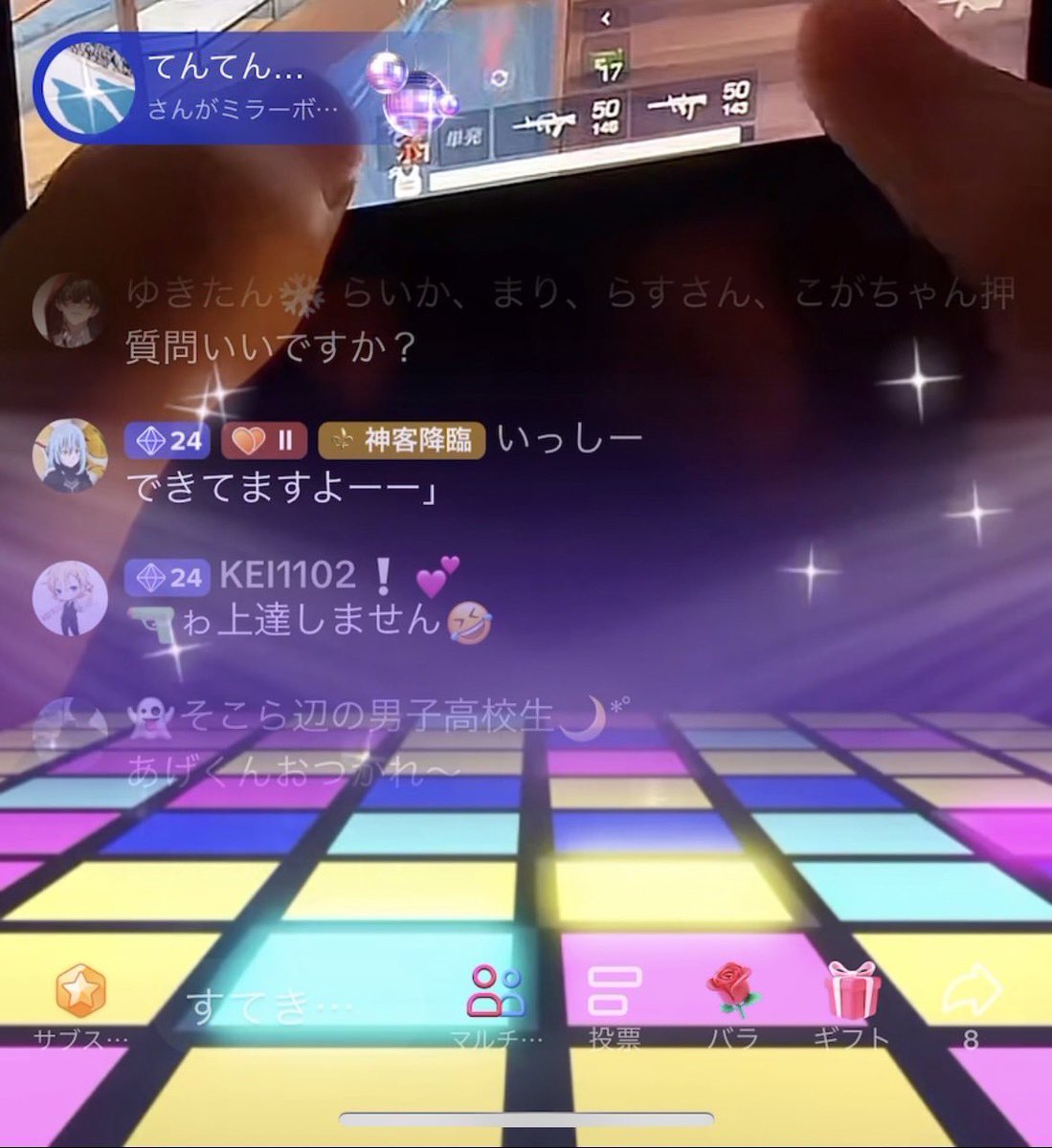 ateage11's tweet photo. ゆーやさんカッコよすぎる！笑

急上昇も乗れたの嬉しすぎました😭
【22レベルおめでとう㊗️🎊】

今日は24時前に配信しやす。 https://t.co/gGEVyX8KOp