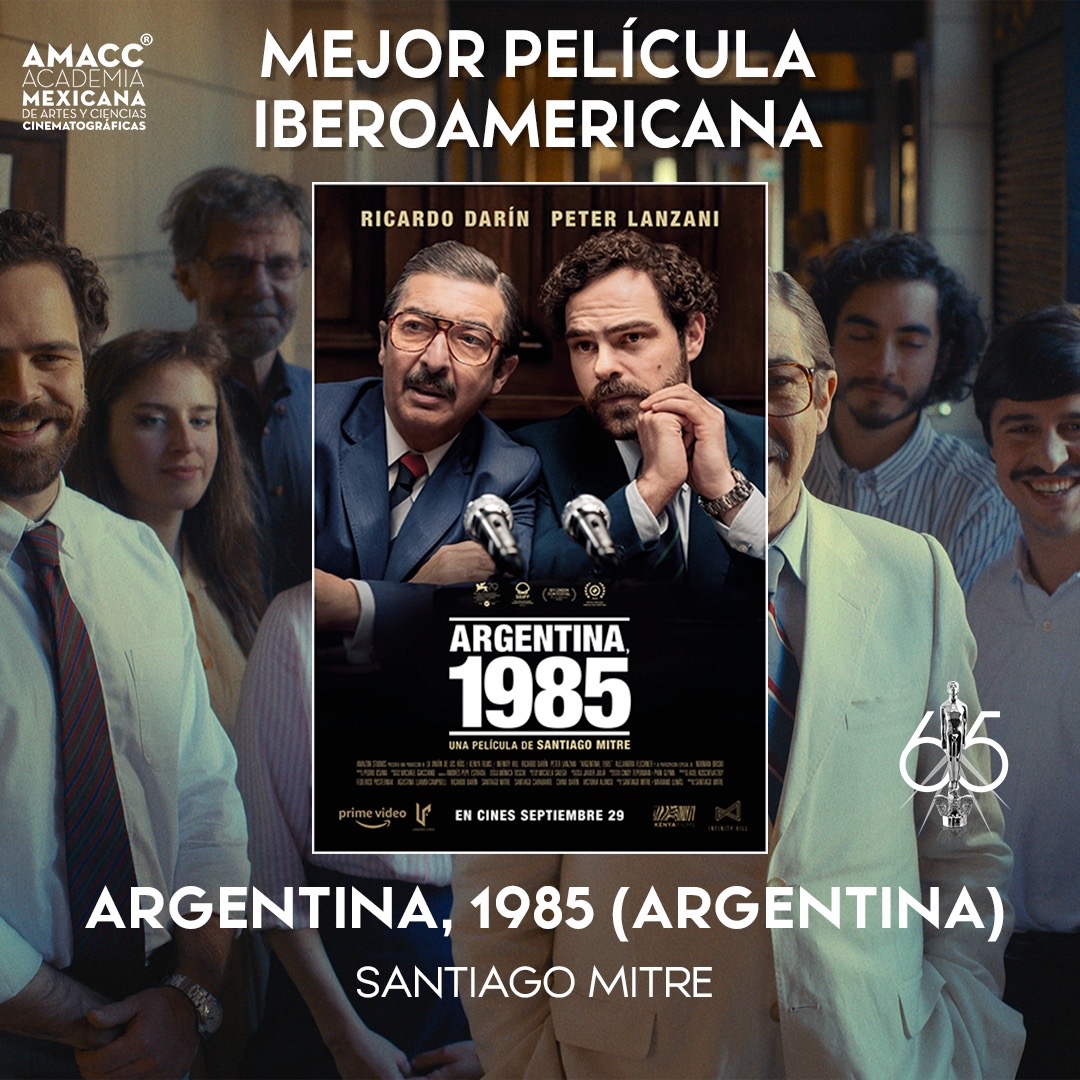 El ganador en la categoría de mejor Película iberoamericana es…Argentina,1985 de Santiago Mitre @sanmitre 🌟