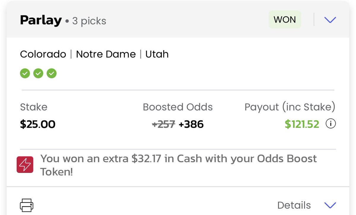 HunchOfBets's tweet photo. Had a day in college football today man let’s go!!🔥🔥
✅$100–>$781
✅$100–> $687
✅$25–>$121
✅$100–>$278

#GamblingX #GamblingTwitter https://t.co/na9mE42KXX