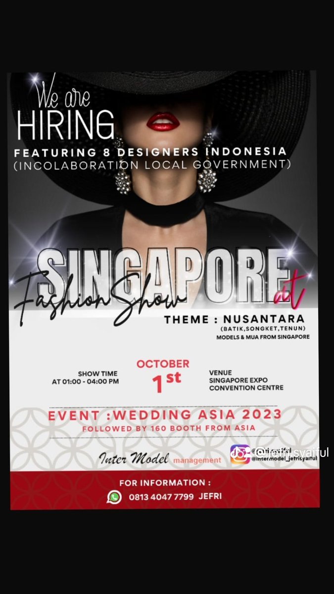 #fashionshow #designerindonesia #singaporeexpo #catwalk 📸📸📸 WA 0813 4047 7799