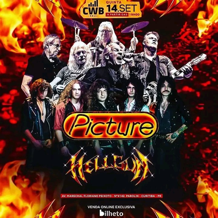 HellGunOfficial's tweet photo. Oi 🫣 Tem alguém por aí ainda?

Essa semana temos show com o Picture, banda holandesa clássica de heavy metal, em Curitiba, no CWB Hall!

Quem vai? 🤓 https://t.co/xvjHBknLHo