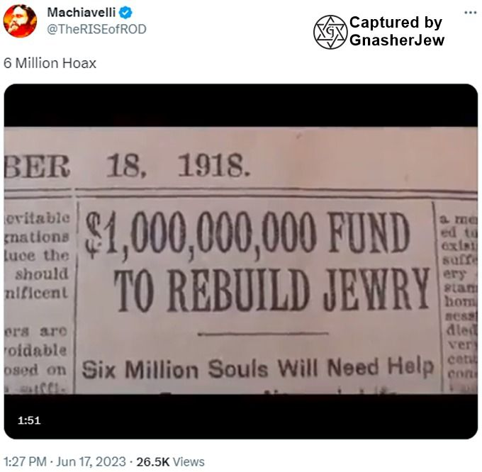 GnasherJew's tweet photo. We’ve been looking at the accounts tweeting #BanTheADL One in particular caught our notice; @TheRISEofROD who is a Holocaust denier and, of course, a raging antisemite.

He’s a previously banned user who bought a blue tick off @elonmusk and is now free to spew his Holocaust denial to his +115k followers.