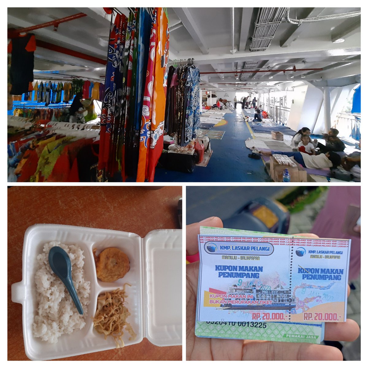 Ahmads237387672's tweet photo. Tolong hentikan pemalakan tempat lesehan di kapal pelabuhan Kariangau Balikpapan dan Mamuju. Kami dipaksa membayar 50.000 rupiah hanya untuk tikar karung. Kami meminta pihak terkait untuk mengatasi masalah ini. #StopPemalakan tanyarl https://t.co/bGXe02fIWw