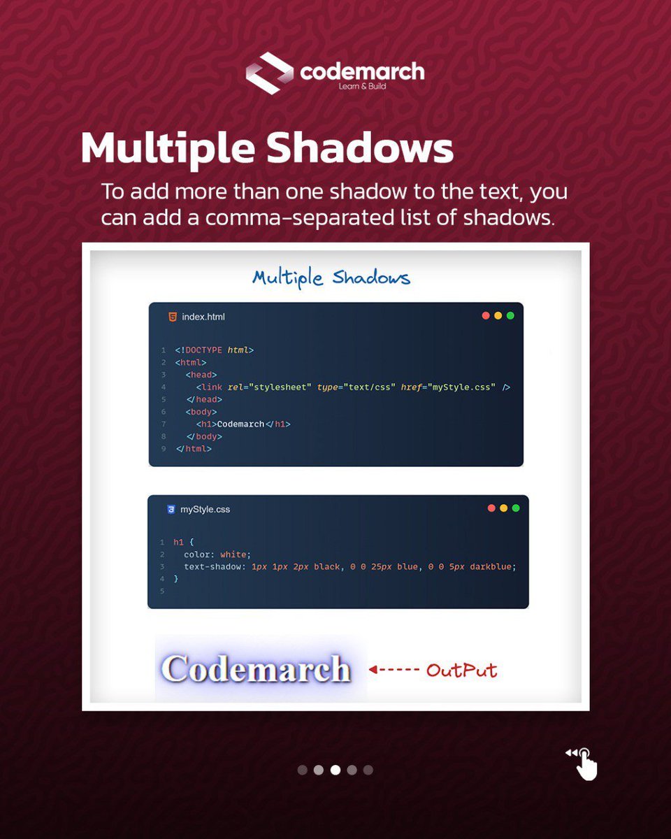 Shadow Effects in CSS: - Thread from codemarch @codemarch - Rattibha