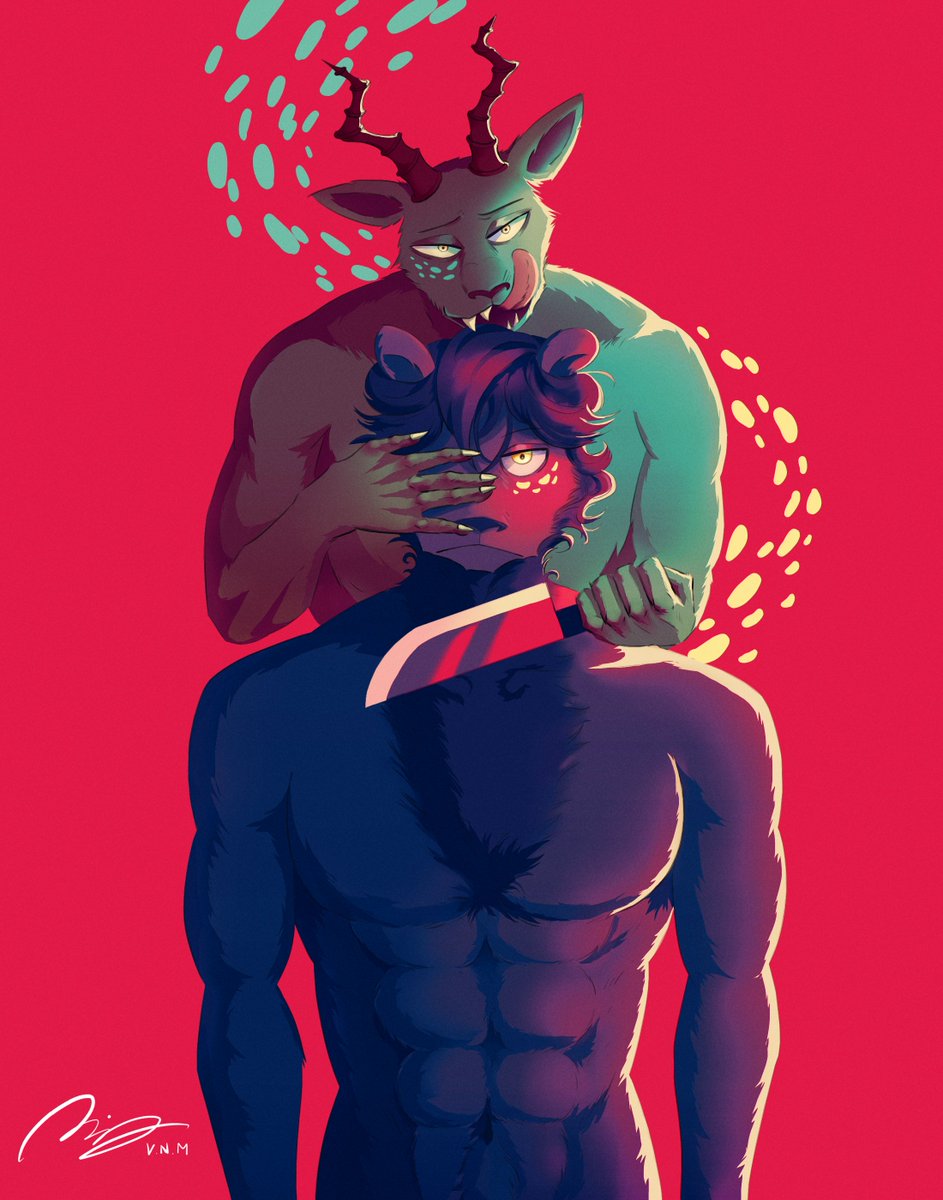 VMilkruku's tweet photo. Agata x melon 🦁x🍈
#BEASTARS #beastarsfanart #legoshi #shirtless #cute #furrycommunity #fanart #furryart #furrycommunity #furryartwork #furry #furries #furryfandom #agata https://t.co/8nEm3Wt4zn