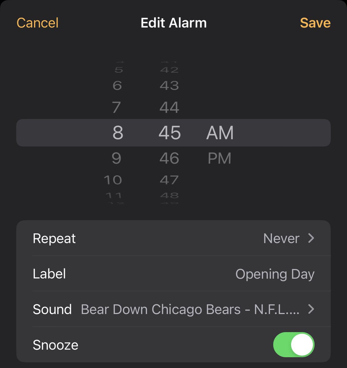 KFidds's tweet photo. Alarm is set for tomorrow just in case I forgot or the eddy knocks me out. One sleep until JF1 to DJM2 kicks off what should be a magical run! BEAR DOWN!
#beardown #dabearsย #puckthefackers https://t.co/ti51C3GHpE