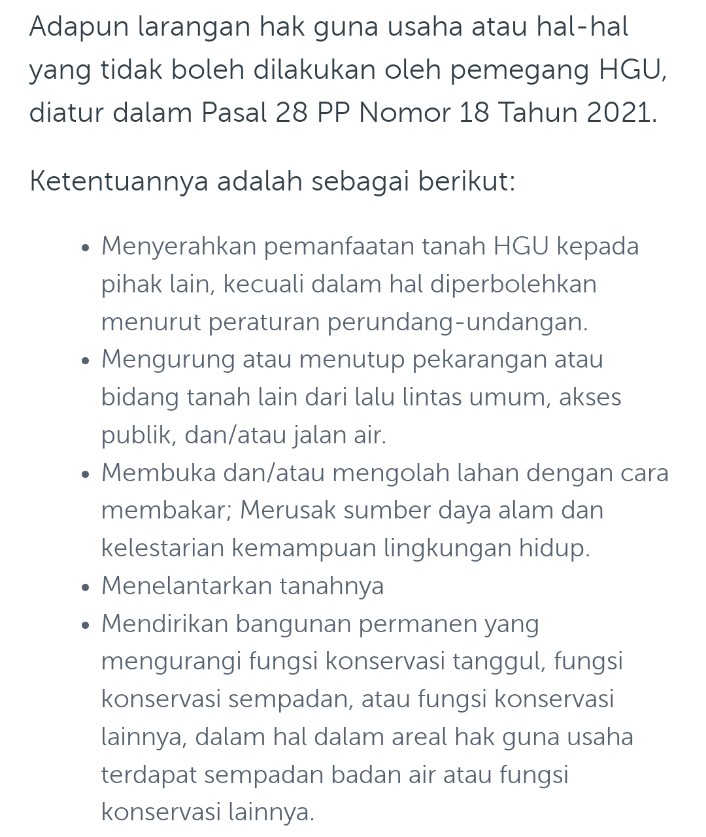 Nicho_Silalahi's tweet photo. Eh @mohmahfudmd kok suka² kelen aja mengatasnamakan negara terus Tanah Ulayat Rakyat kalian serahkan pada orang lain ?

Terus apa gunanya pasal 28 PP Nomor 18 Tahun 2021, Yang Poin "Menelantarkan Tanah" ?

Jikapun Benar Sejak 2001 Tanah Itu Telah Diberikan HGU nya, Bukankah Sejak Saat Itu Tanah Itu Telah Di Telantarkan ?