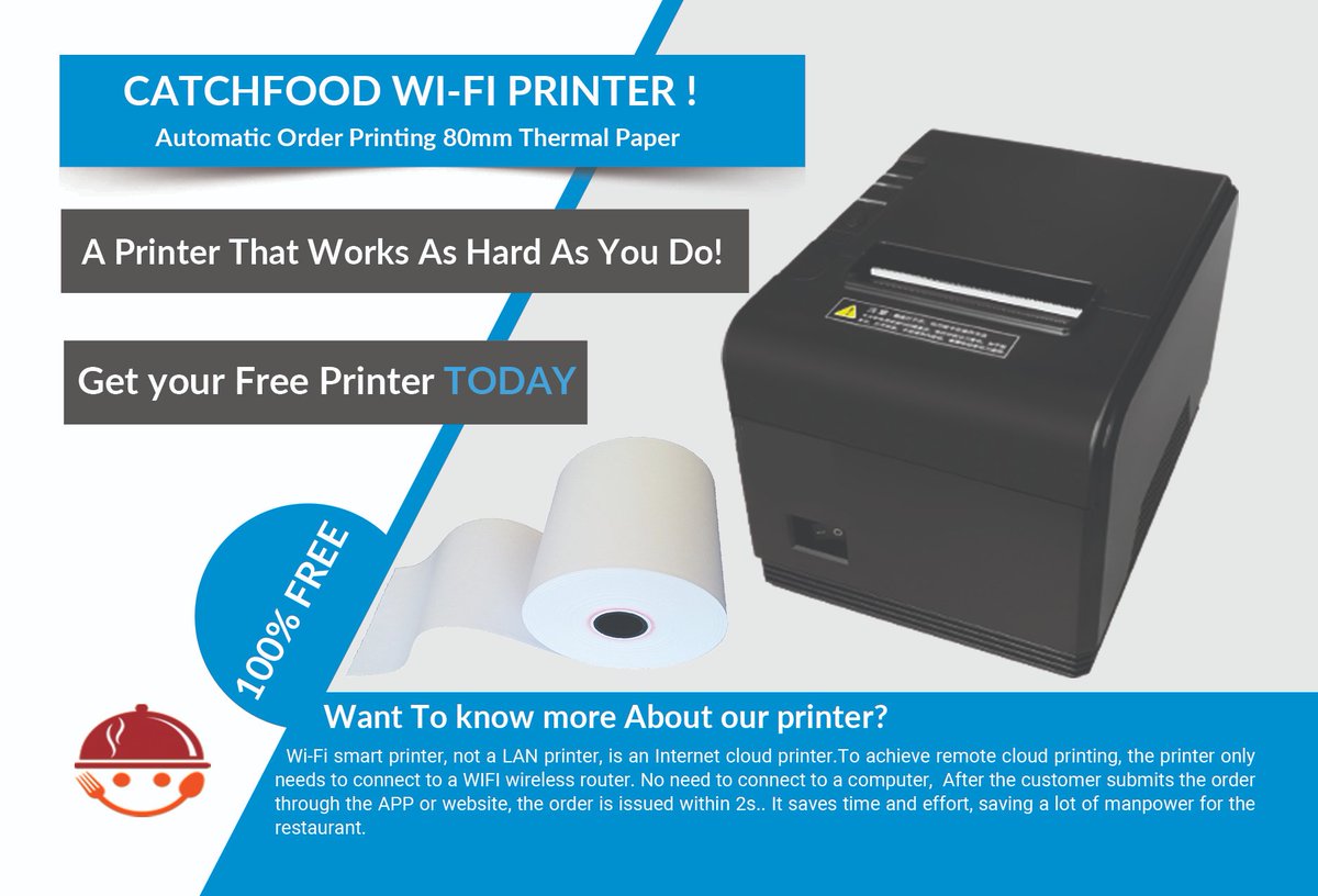 CatchFood's tweet photo. Get Your Free Printer Today
#CatchFood #restaurant #online_food_ordering
https://t.co/Em3Ga5XGcb https://t.co/mdJsc8YezN