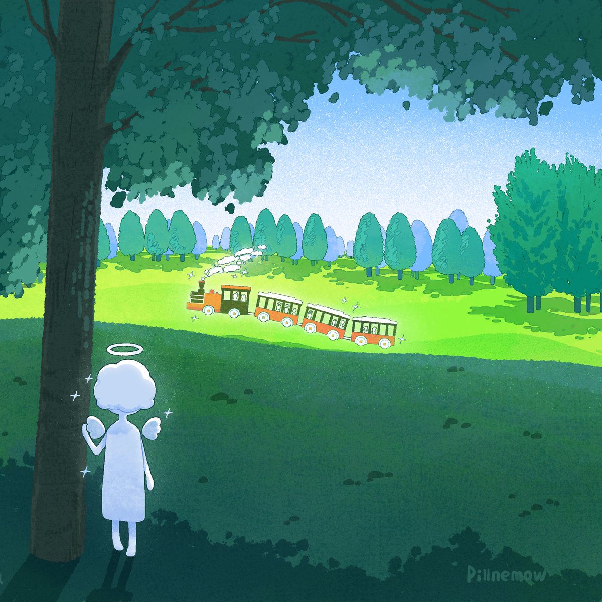 pillnemow's tweet photo. 🚞
#���ラスト #插画 #illustration https://t.co/p7lVDNt1fV