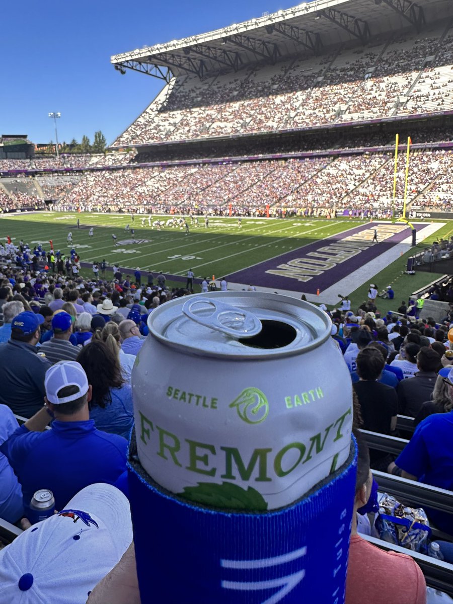 Fremont Lush IPA. Football.