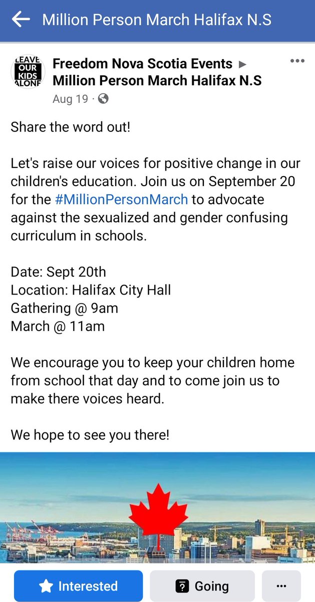 This is not OK.
We don't want NS to be the next province to deny children and youth acceptance and health education.