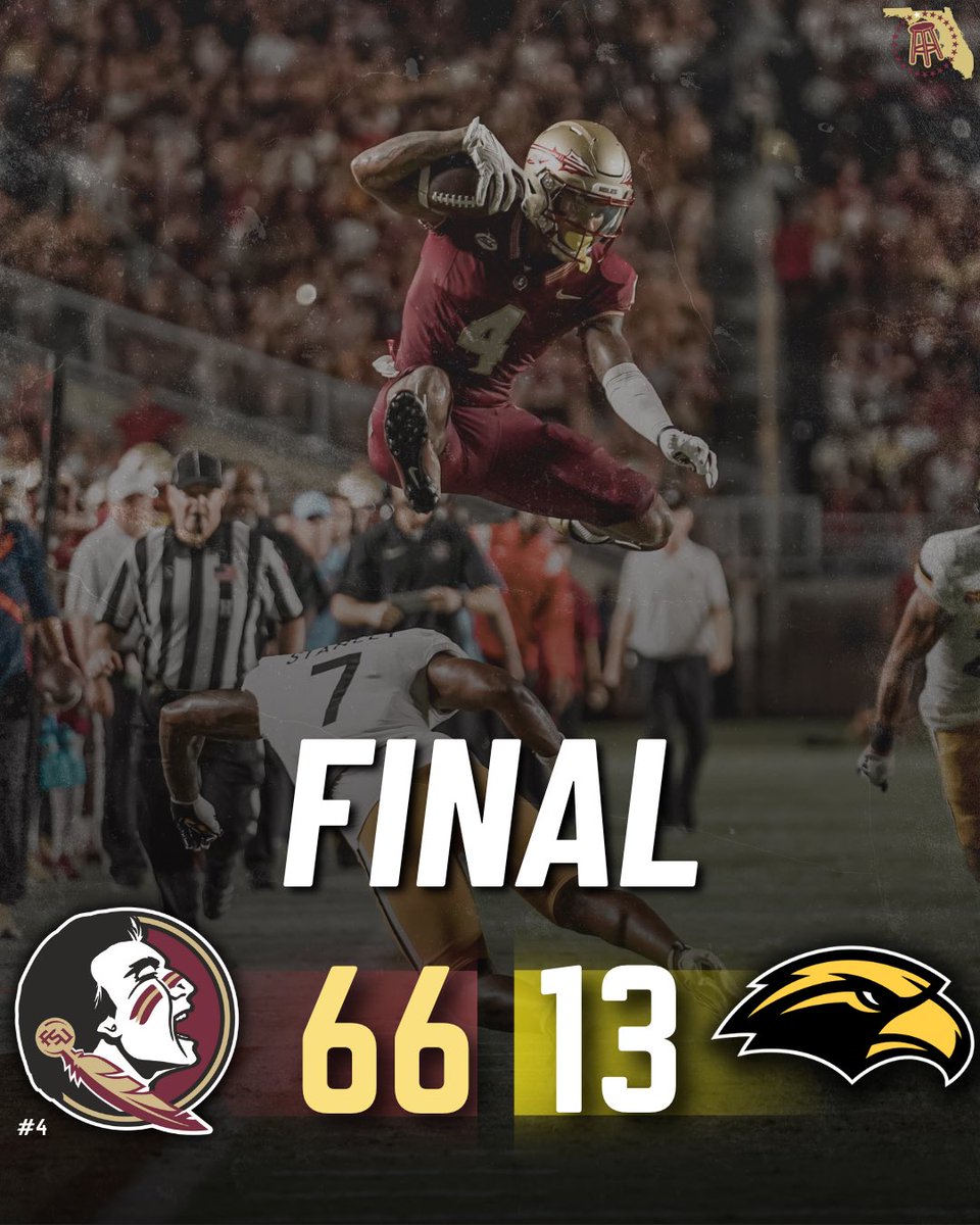 FLORIDA STATE OBLITERATES SOUTHERN MISS
