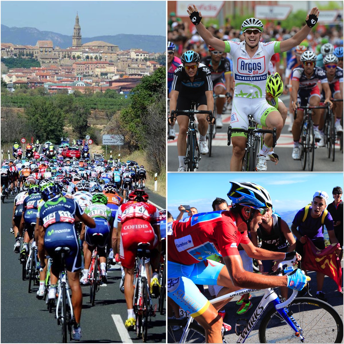 An all-Navarra stage coming today with stunning hill-top villages to enjoy; John Degenkolb won into nearby Viana in 2012 - Vincenzo Nibali led the Vuelta when it passed through the region in 2013...