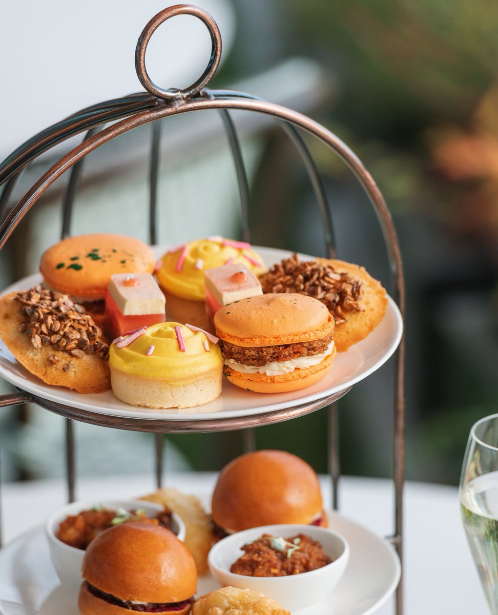 It's Time for Tea☕ Experience the elegance of Afternoon Tea, overlooking the city of Leeds.🍰 Don't miss out and book in advance, available Thursday to Sunday 12:30pm till 2:30pm via the link in our bio ☕️ #AfternoonTea