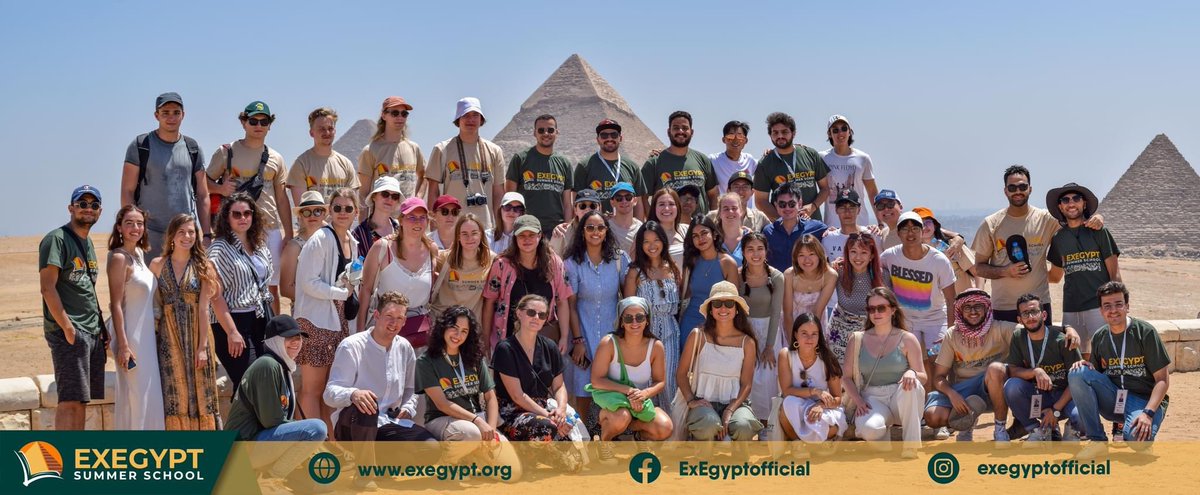 ExEgyptofficial's tweet photo. Traveling through time, we embrace the #diversity and #history woven into every corner. Here is a picture of our adventure in Cairo, featuring the Great #Pyramids of Giza – a true wonder that leaves us all in awe.

From #ExEgypt Intercontinental Summer School

#MedicalStudents https://t.co/ffZVJukrcM